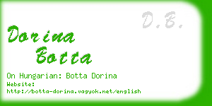 dorina botta business card